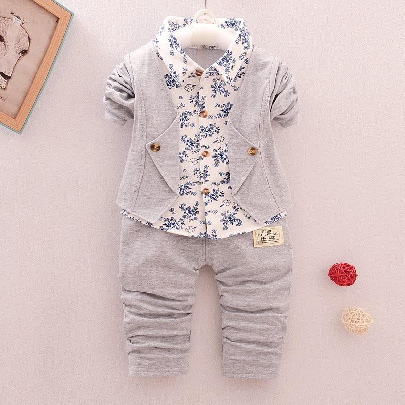 Ensembles de vêtements pour bébé garçon Gentleman - Tenue formelle d'anniversaire pour garçons, style moderne et nouveau design