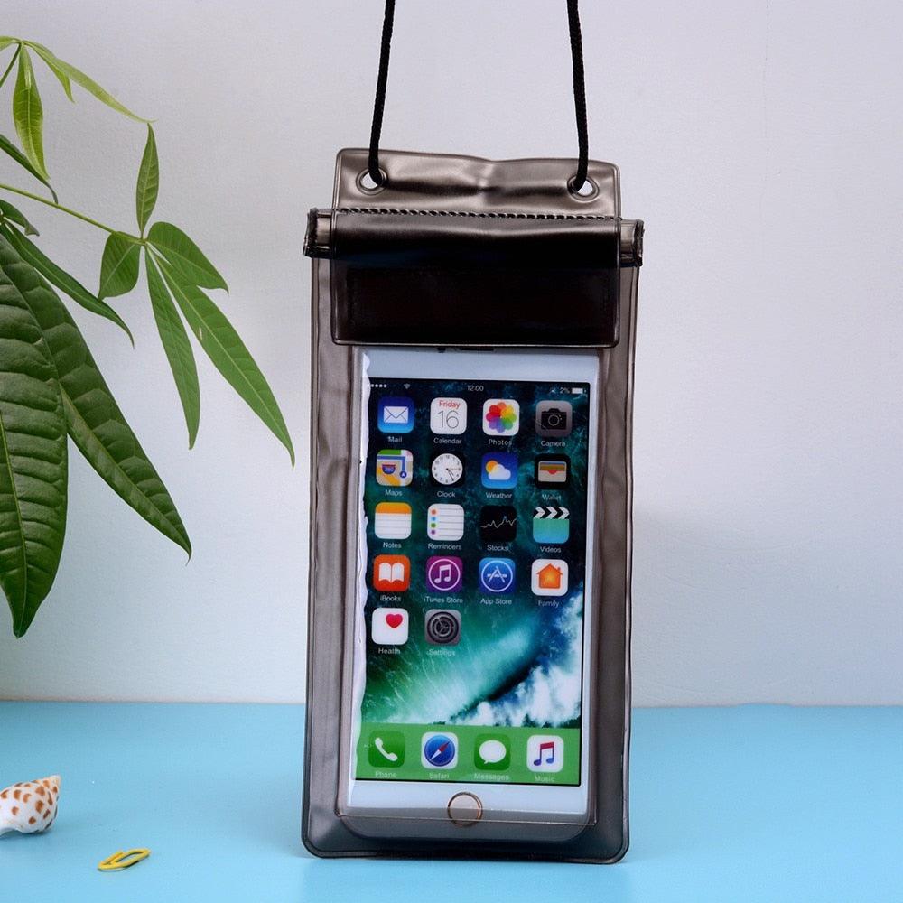 Étui étanche universel pour iPhone X XS MAX 8 7 Coque Housse Sac Étuis Téléphone étanche Coque de téléphone pour photos sous-marines et enregistrement vidéo Téléphone étanche compatible avec iPhone