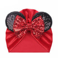 Bébé Moderne Brillant Mignon à Pois Gros Nœud Bonnet Chapeau pour Filles Enfants Bonnets en Flanelle Automne Hiver Chaud Turbans pour Filles