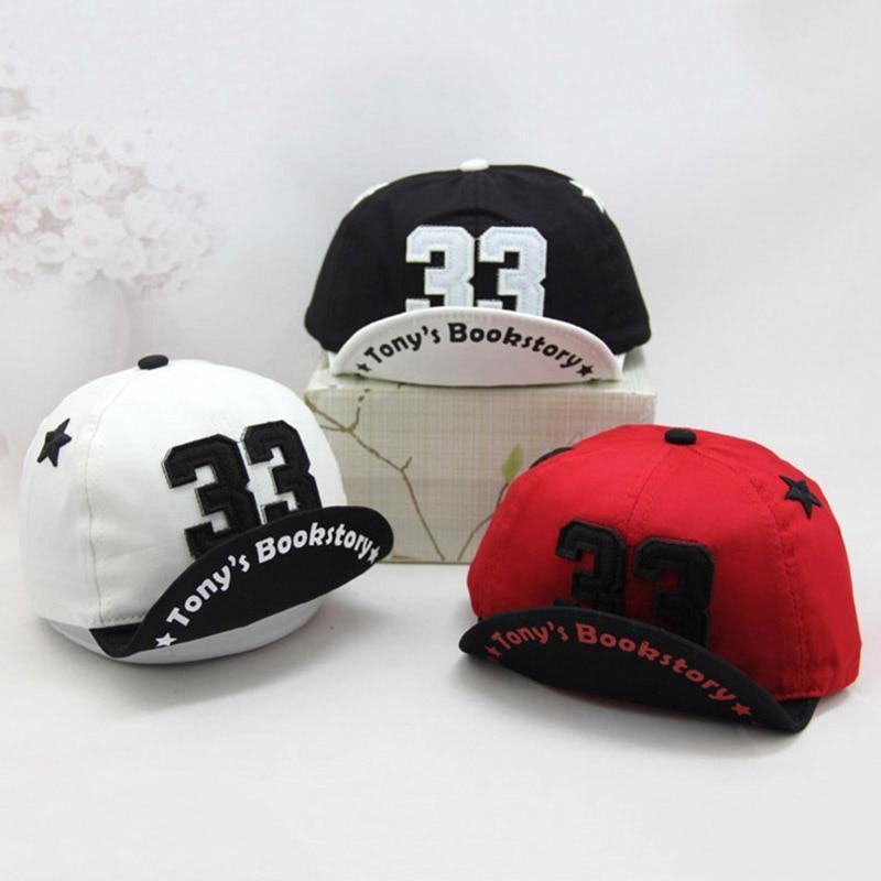 Bébé Garçon Chapeau Lettre Enfants Casquette de Baseball Coton Réglable Chapeaux de Soleil Filles Casquettes à Visière Été Hiver Design Moderne