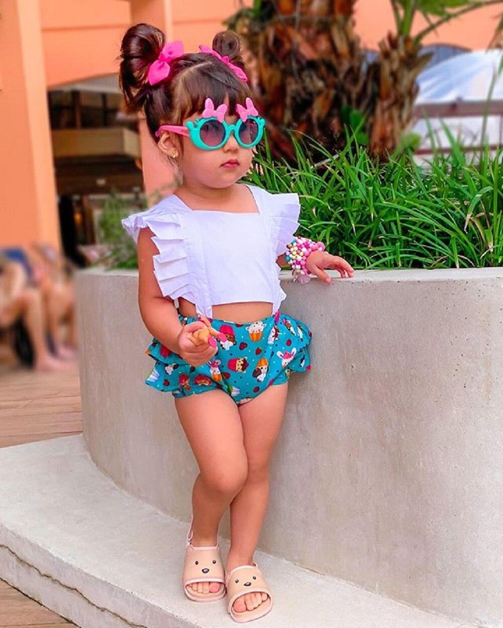Barboteuse bébé fille, combinaison à volants, tenue estivale dos nu, style moderne