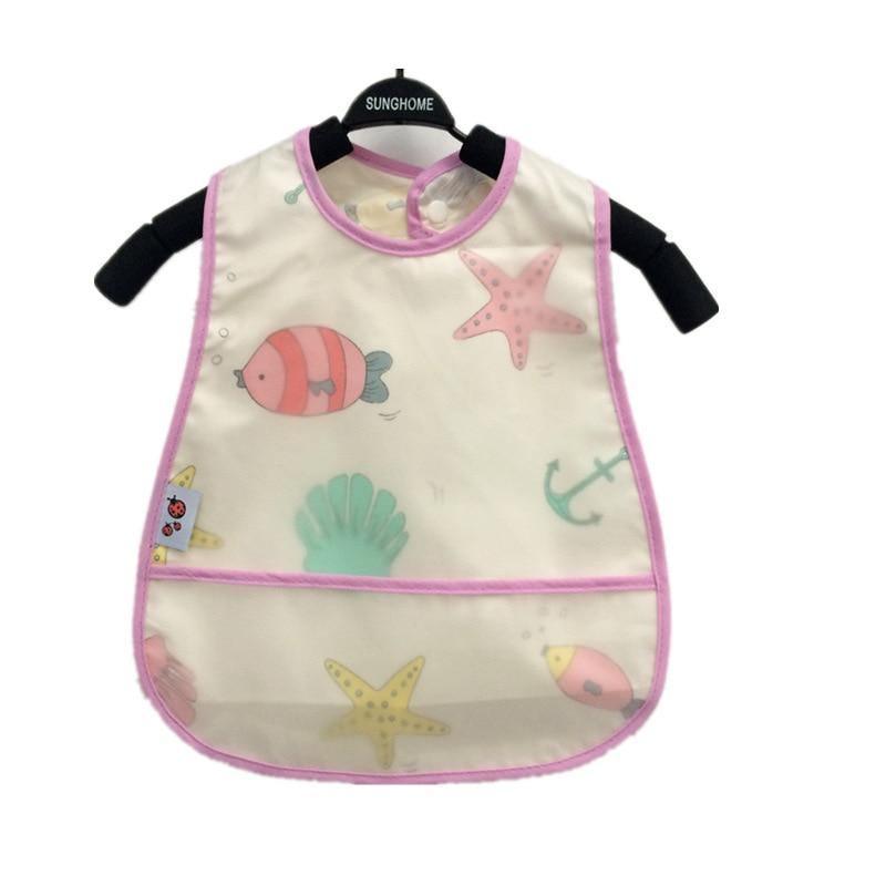 Bavoirs modernes et intéressants réglables pour bébé, bavoirs imperméables pour le déjeuner, bavoirs de dessin animé pour bébé, bavoirs pour enfants