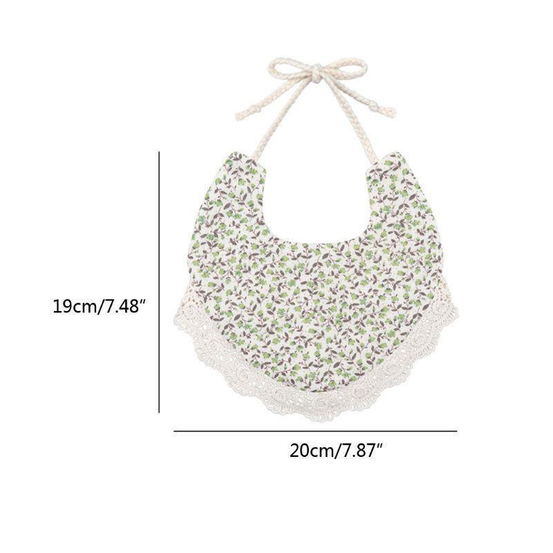 Bavoir de bébé, pour enfant en bas âge, avec pompon, double face, en coton et lin, lingettes anti-régurgitation, serviette anti-bave pour bébé