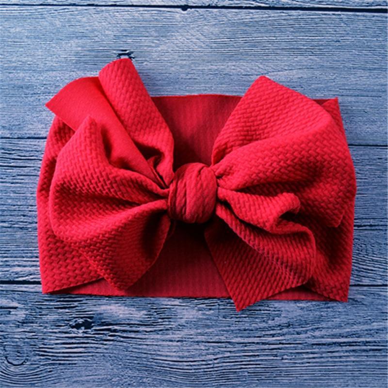 Grand bandeau pour nouveau-né avec gros nœud pour bébé fille, bandeau turban avec nœud désordonné