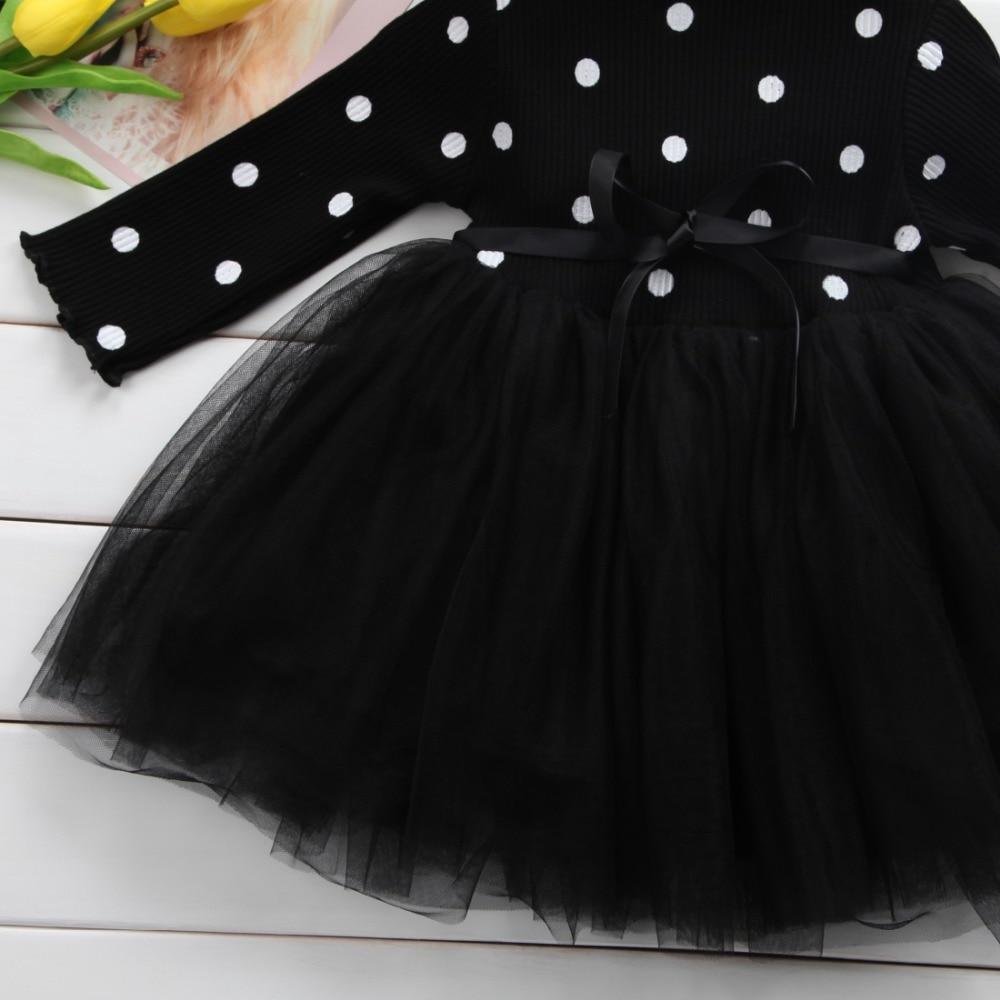 Robes de fête pour bébés et petites filles modernes et élégantes, style princesse, à pois, en tulle, pour nouveau-nés