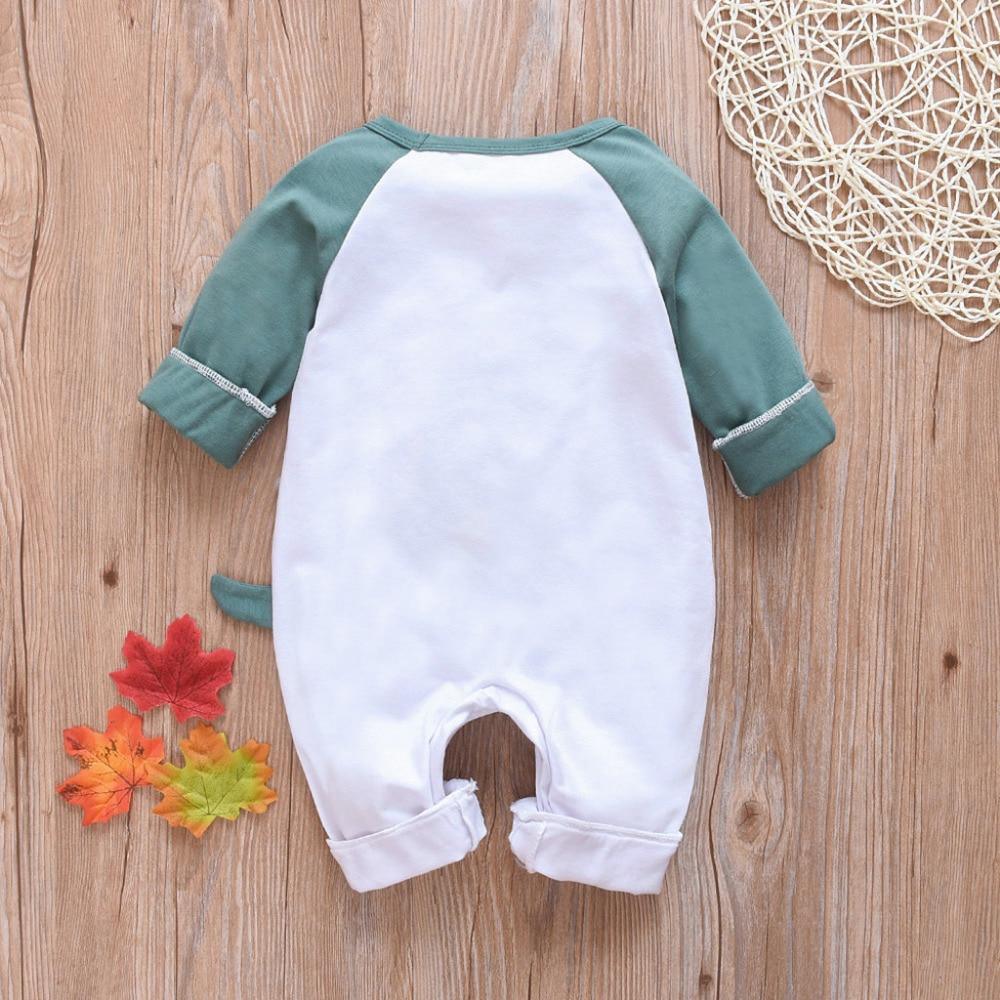 Barboteuse à manches longues imprimé étoile de dessin animé, combinaison motif éléphant, vêtements chauds pour bébés filles et garçons