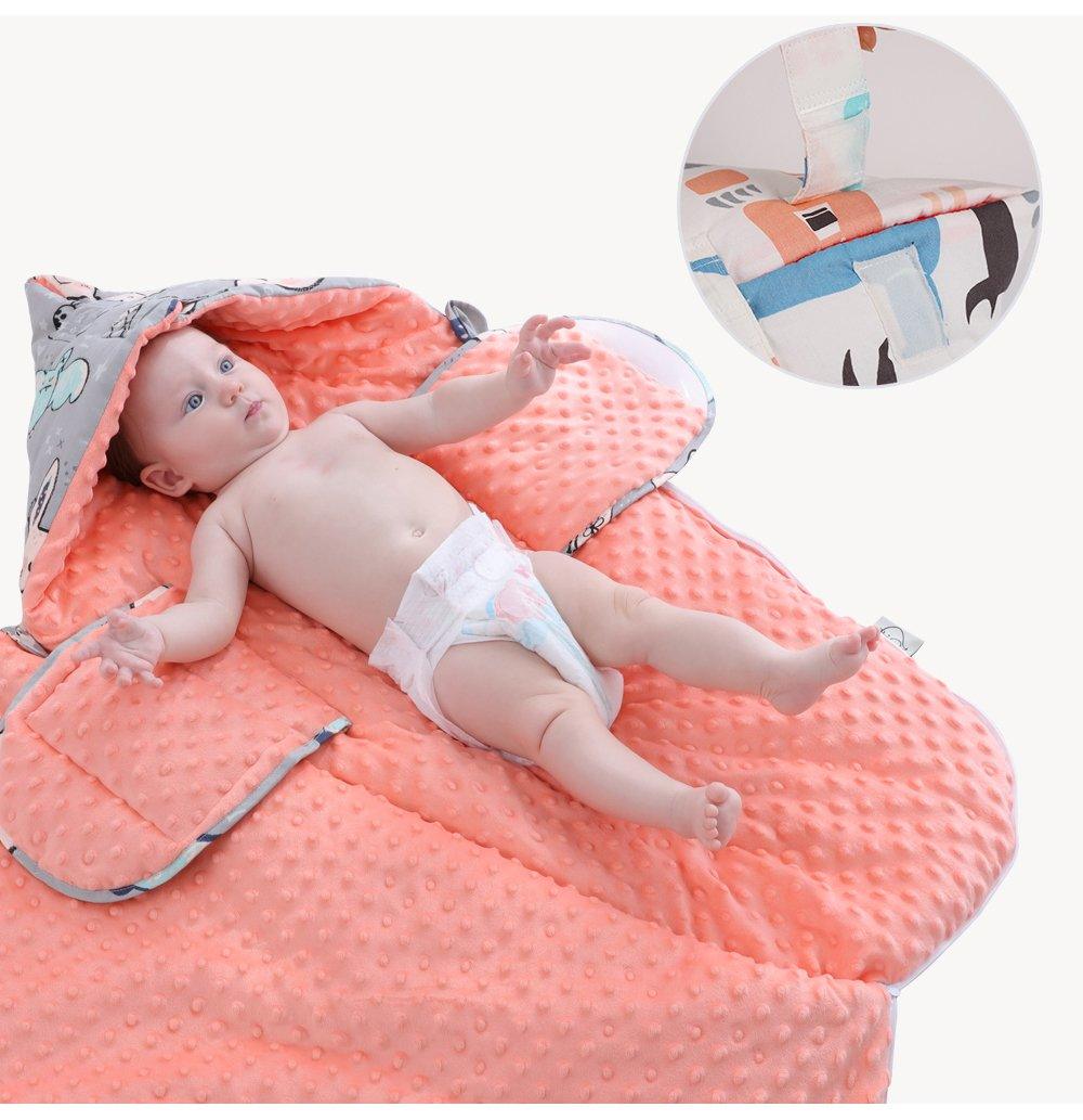 Nouveau-né Bébé Enveloppe Cocon Modèle Sac de couchage Enfant Garçon Fille Enfants Gigoteuse Couverture d'emmaillotage Pour Bébé Enfants