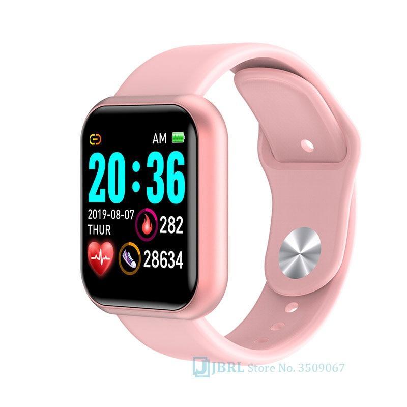 Montre intelligente de luxe, NOUVEAU style, en acier inoxydable, pour femmes et hommes, électronique, sport, bracelet, pour Android IOS, montre connectée carrée