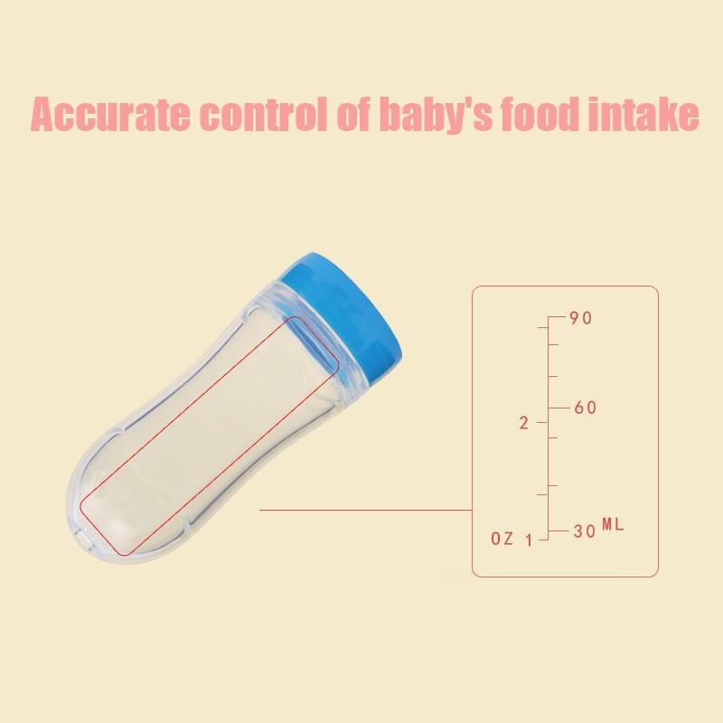 Nouveau Biberon Moderne Cuillère Distributrice Compte-gouttes Cuillères en Silicone pour Nourrir les Médicaments Enfants Tout-petits Couverts Ustensiles Accessoires pour Bébés Biberon Cuillère Idéal pour les Voyages