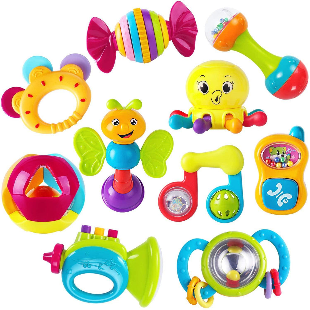 Hochets Bébé Mordeur Shaker Hochets Musical Jouet Ensemble Jouets Éducatifs Précoces Pour Bébé