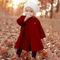 Manteau Long en Laine pour Fille, Tendance Moderne, Coupe-Vent, Idéal pour l'Automne et l'Hiver