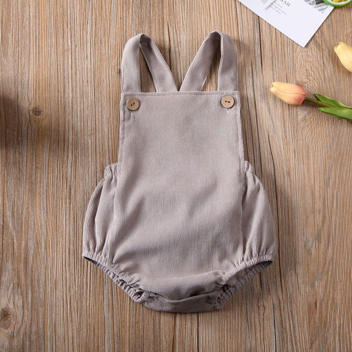 Vêtements d'été pour bébé, nouveau-né, garçon/fille, body-salopette dos nu pour filles