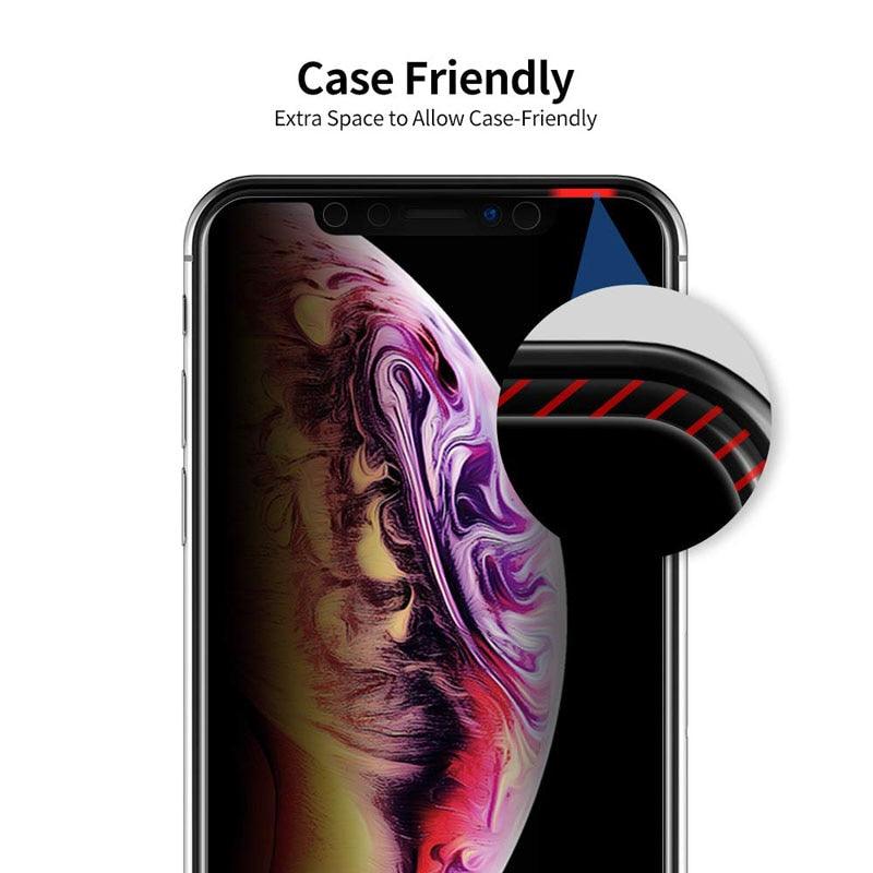Film de protection d'écran anti-espion pour iPhone 14 13 12 11 XS MAX XR, verre privé à couverture complète pour iPhone 7 8 PLUS, film protecteur anti-espion, protection d'écran en verre trempé compatible avec les coques pour iPhone