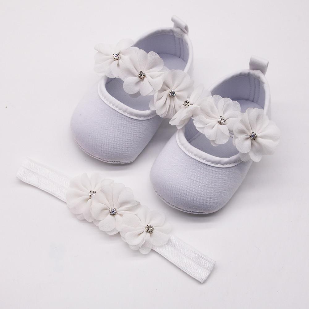 Chaussures Bébé Premiers Pas Fille Chaussures de Soirée Ballerines Bébé Fleur 3D Strass Design Moderne