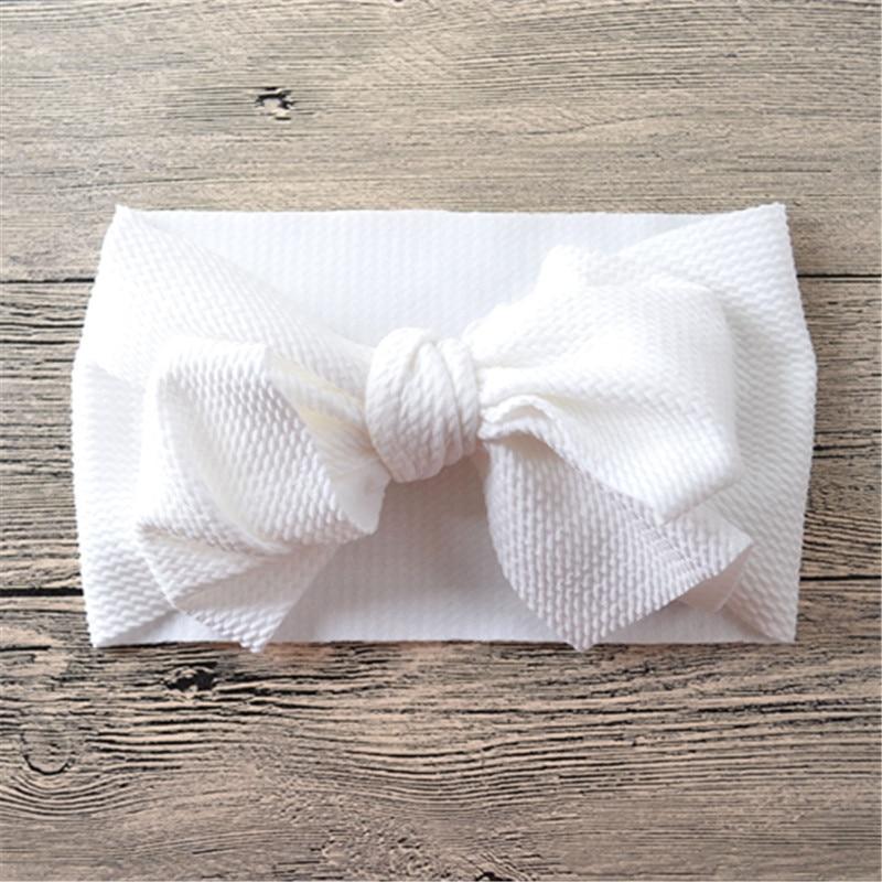 Grand bandeau pour nouveau-né avec gros nœud pour bébé fille, bandeau turban avec nœud désordonné