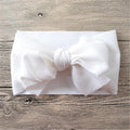 Grand bandeau pour nouveau-né avec gros nœud pour bébé fille, bandeau turban avec nœud désordonné