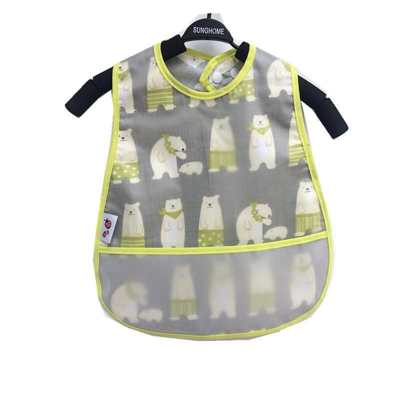 Bavoirs modernes et intéressants réglables pour bébé, bavoirs imperméables pour le déjeuner, bavoirs de dessin animé pour bébé, bavoirs pour enfants