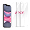 3 pièces pour iPhone 12 13 Mini 14 Pro Max Film de protection d'écran en verre pour iPhone XR XS SE 2022 6 7 8 Plus 13 Pro Max Verre non entièrement incurvé anti-explosion film de protection d'écran en verre trempé pour iPhone