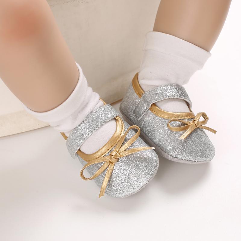 Chaussures de Princesse pour Nouveau-né Bébé Semelle Confortable Bébé Nourrisson 0-18 Mois Matière Douce Design Mignon Unique