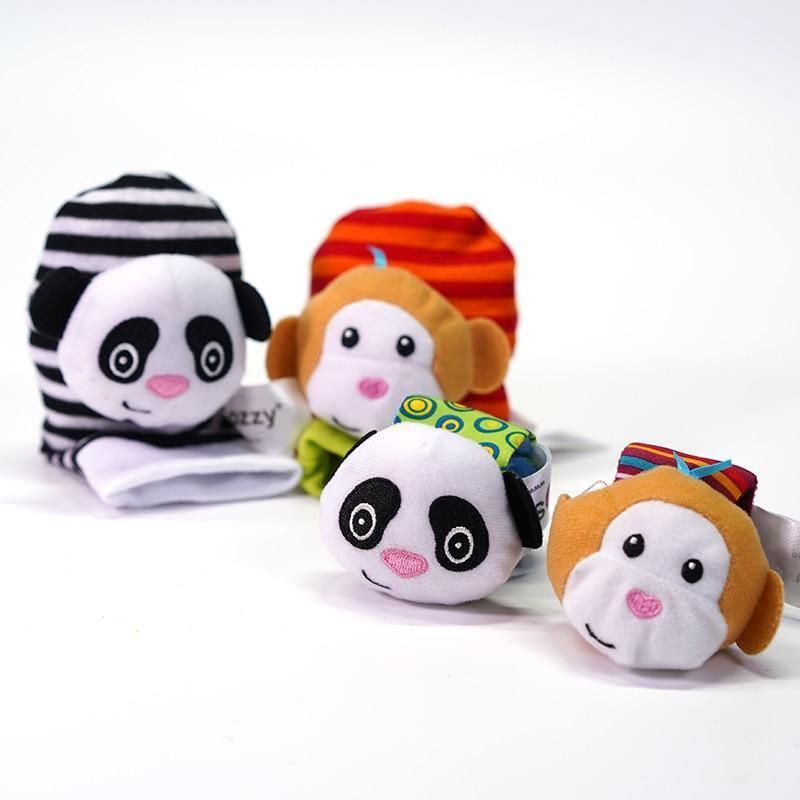 Chaussettes Modernes pour Bébé, Jouets en Peluche, Hochets de Poignet en Forme d'Insectes de Jardin, Jouets Éducatifs Mignons aux Couleurs Vives pour Enfants