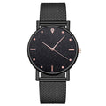 Montre décontractée pour femmes, cadran romantique ciel étoilé, montre-bracelet à quartz tendance pour femmes et jeunes filles