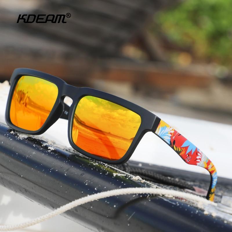 Nouvelles lunettes de soleil populaires polarisées miroir, tendance pour homme et femme, avec monture ultralégère, lunettes de soleil de sport carrées avec protection UV400