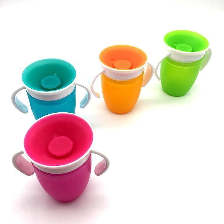 Bébé 240ml Anti-fuite Rotatif Tasse Magique Bébé Apprentissage Boire Tasse Enfant Bouteille D'eau