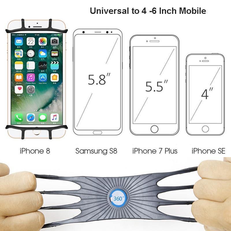 Support de Téléphone Portable Universel pour Moto et Vélo, Support de Guidon de Vélo Durable pour Téléphone Portable