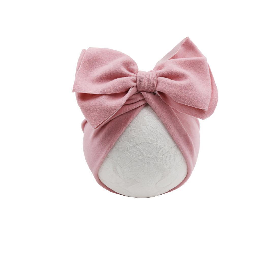 Bonnet pour bébé nouveau-né en coton moderne et élégant, avec nœud supérieur, excellent pour les accessoires de photographie, turban pour bébé