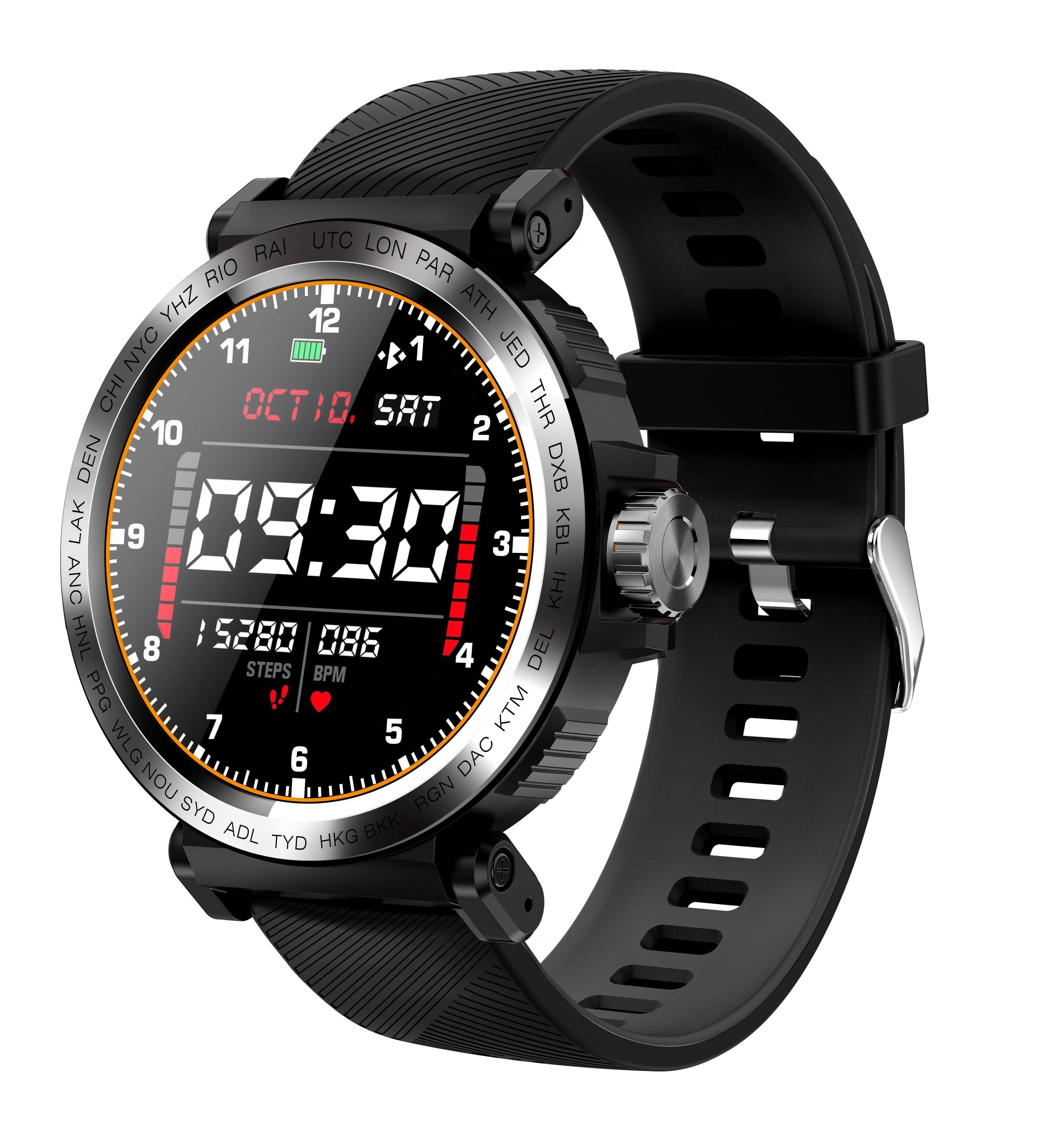 Montre Connectée Sport Étanche IP68 Écran Tactile Homme Femme Moniteur d'Activité Smartwatch pour iOS et Android Pour Hommes et Femmes