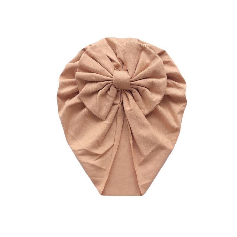 Bandeau de luxe moderne pour bébé avec nœud imprimé en coton extensible, turban, bandeau pour bébé, bonnet, pour bébés et enfants