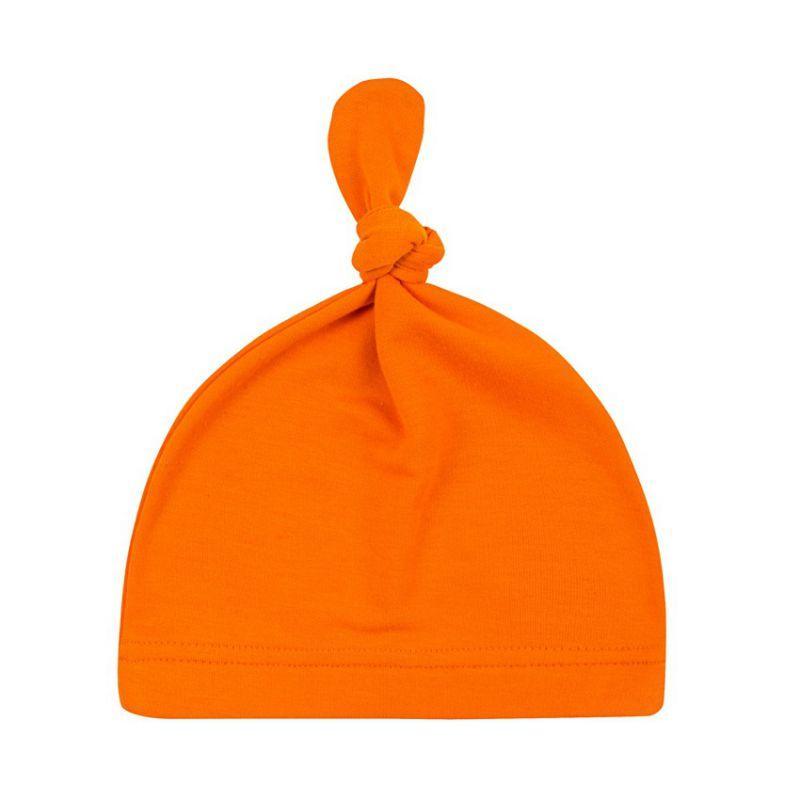 Bébé Nœud Coton Chapeau Printemps Automne Tout-petit Bonnet Casquette Hiver Chaud Couleur Unie Chapeau Enfant
