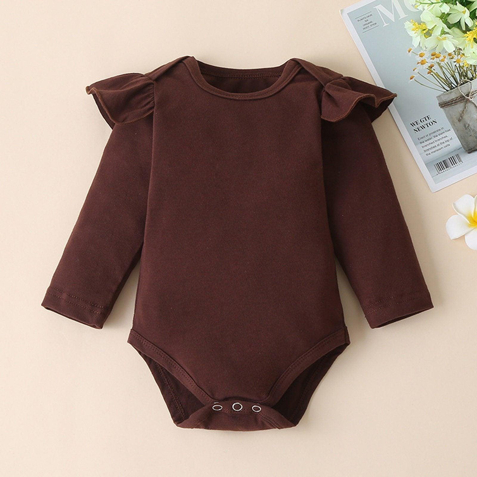Ensemble de 2 pièces de vêtements pour bébés filles : hauts barboteuse, jupe à bretelles, robe, Thanksgiving, tenues d'hiver