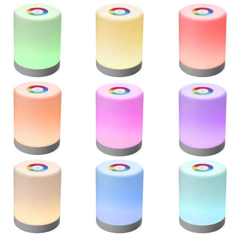 Lampe de chevet LED USB intelligente Lampe de bureau créative pour enfants pour chambre de bébé Veilleuse Cadeau de Noël