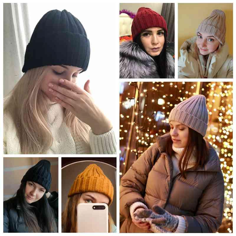 Bonnets Modernes Éléants Couleurs Bonbon Chapeaux Pointus Mignons Automne Hiver Pour Bébés Garçons & Filles Bonnets Chauds Pour Femmes
