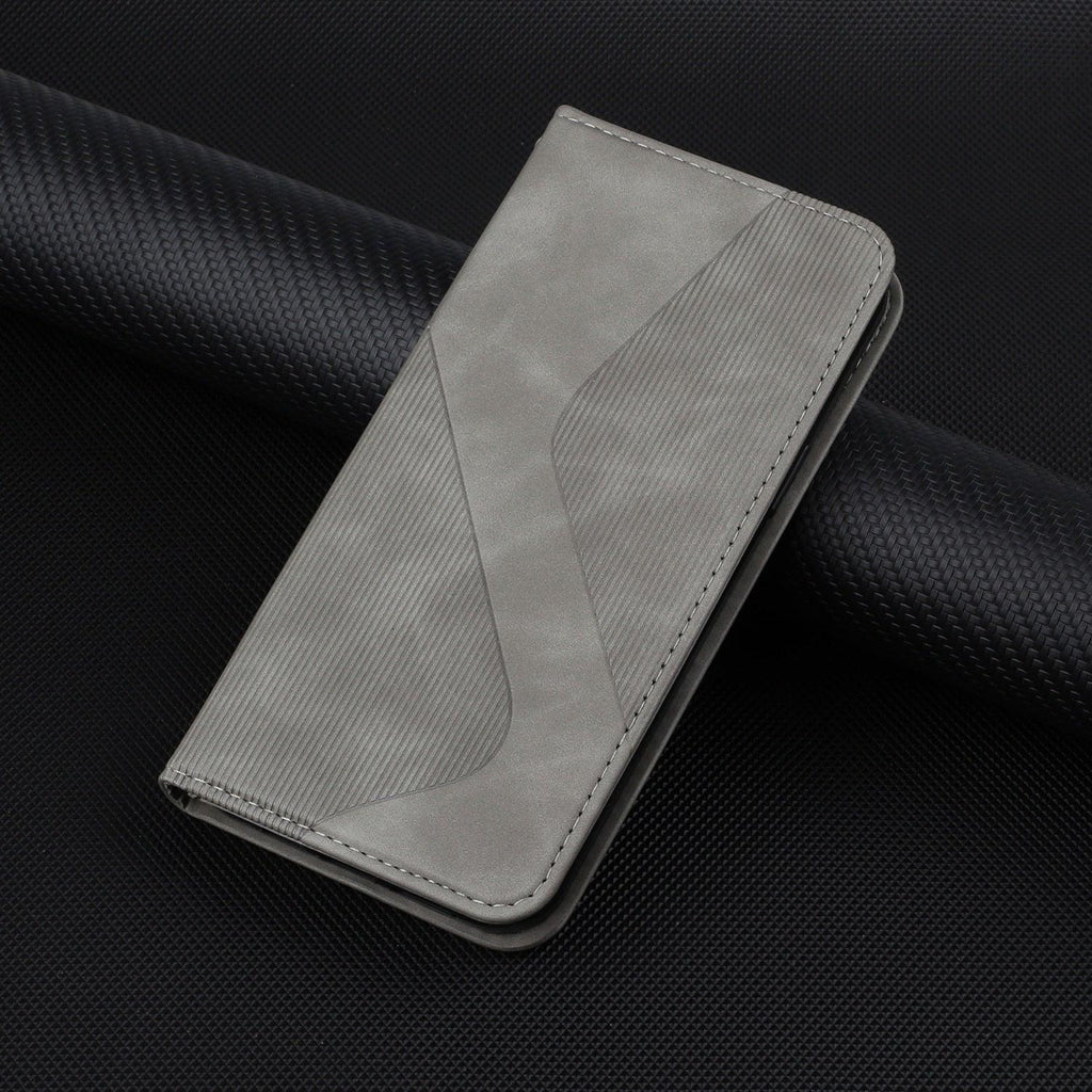 Étui portefeuille à rabat bleu de luxe pour iPhone 14 13 12 Mini Plus 11 Pro Étui de téléphone à cartes magnétique Étui de téléphone en cuir PU magnétique Étui portefeuille à rabat simple classique en forme de S