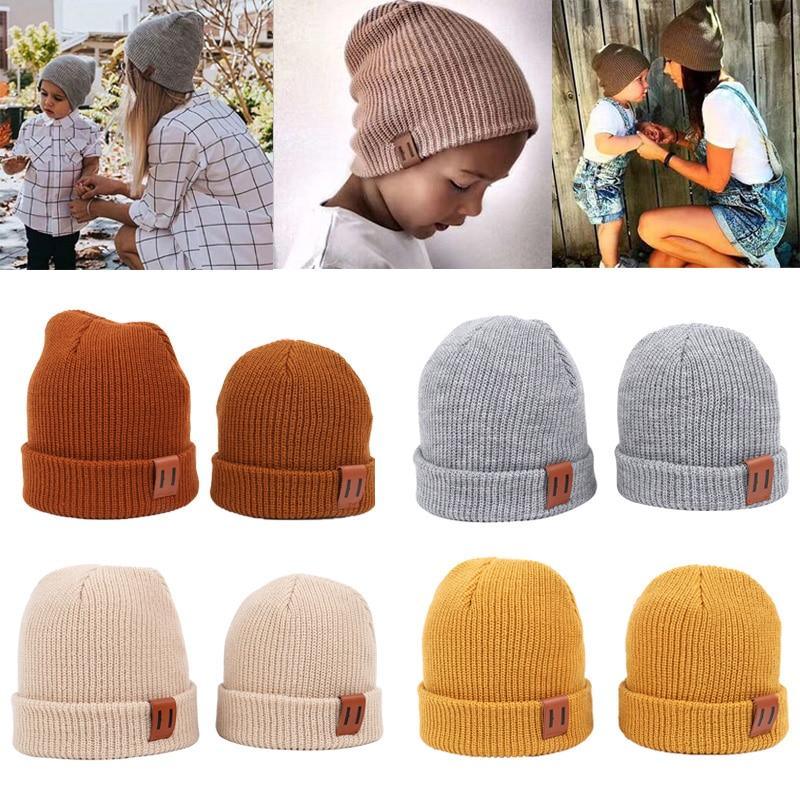 Tendance NOUVEAU Bonnets d'hiver pour bébés Chapeaux d'hiver chauds pour enfants Bonnets tricotés pour bébés Chapeaux de nouveau-nés
