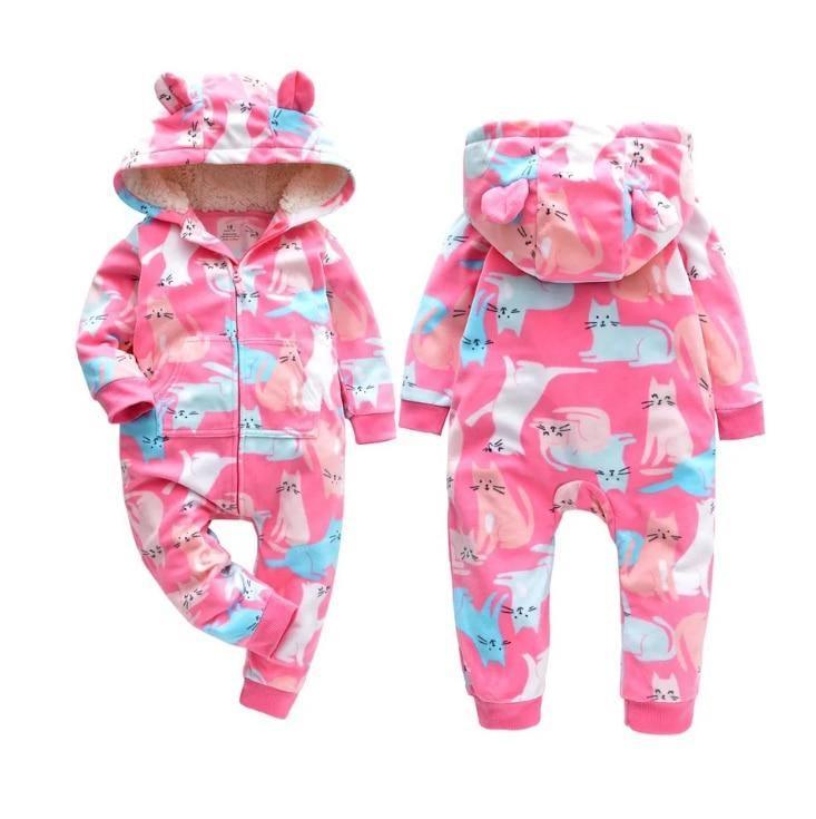 Combinaisons Bébé Modernes Polaires Corail Animaux Pyjama Bébés Grenouillères Halloween Noël Vêtements Combinaisons Bébé Pyjama Pour Enfants