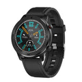 Montre connectée ronde moderne à écran tactile pour hommes, style business de luxe, avec protection étanche IP68 et moniteur de fréquence cardiaque et de tension artérielle, autonomie de 5 jours