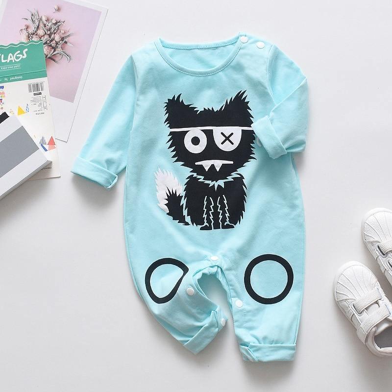 Grenouillère bébé garçons filles barboteuse florale dinosaure voiture imprimée manches longues coton barboteuse combinaison enfant pour enfants