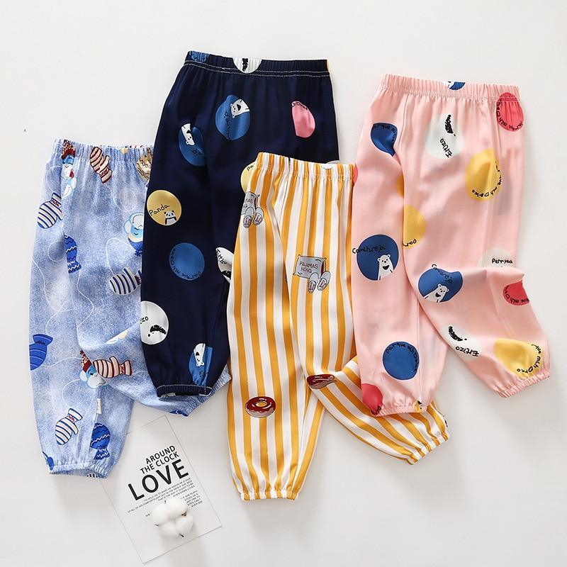 Pantalon fin pour bébés garçons, pantalon anti-moustiques, pyjama pour enfants pour climatiseur