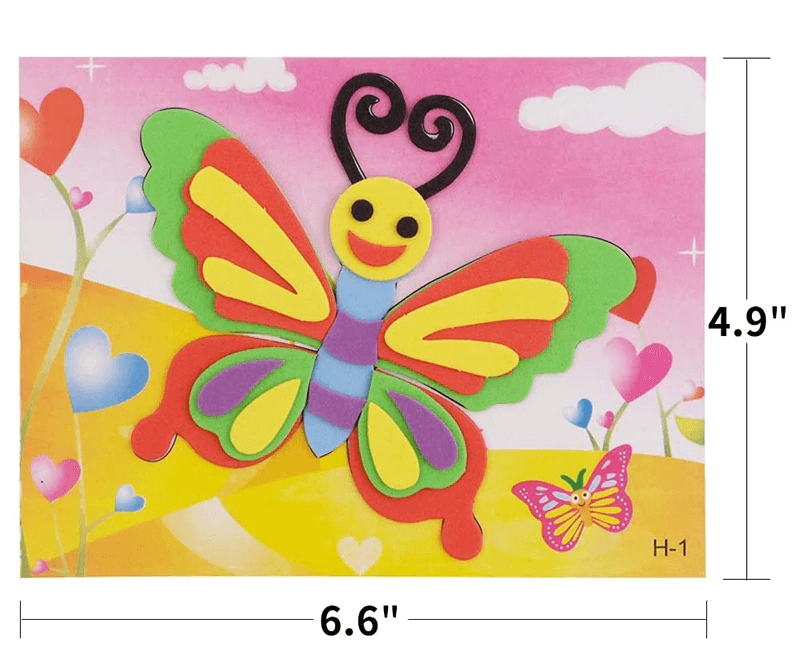 10 designs/lot Autocollants Mousse EVA 3D Dessin Animé Puzzle Série Enfants Motifs Multiples Styles Jouets pour Cadeau d'Anniversaire Enfant