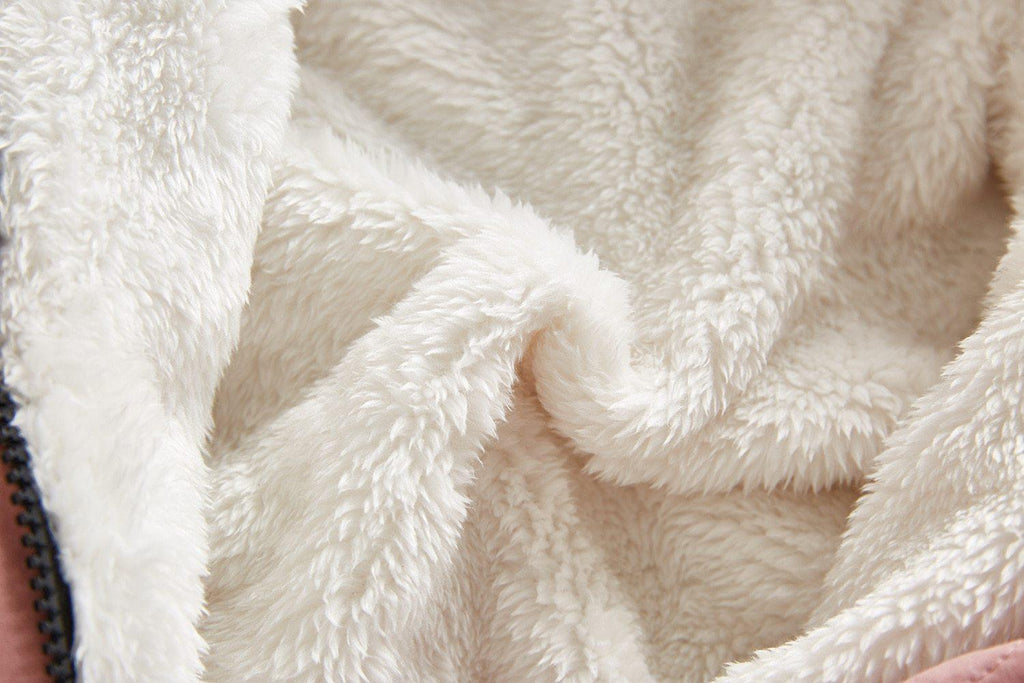 Combinaison-veste moderne et élégante en peluche épaisse de coton pour bébé garçon et fille