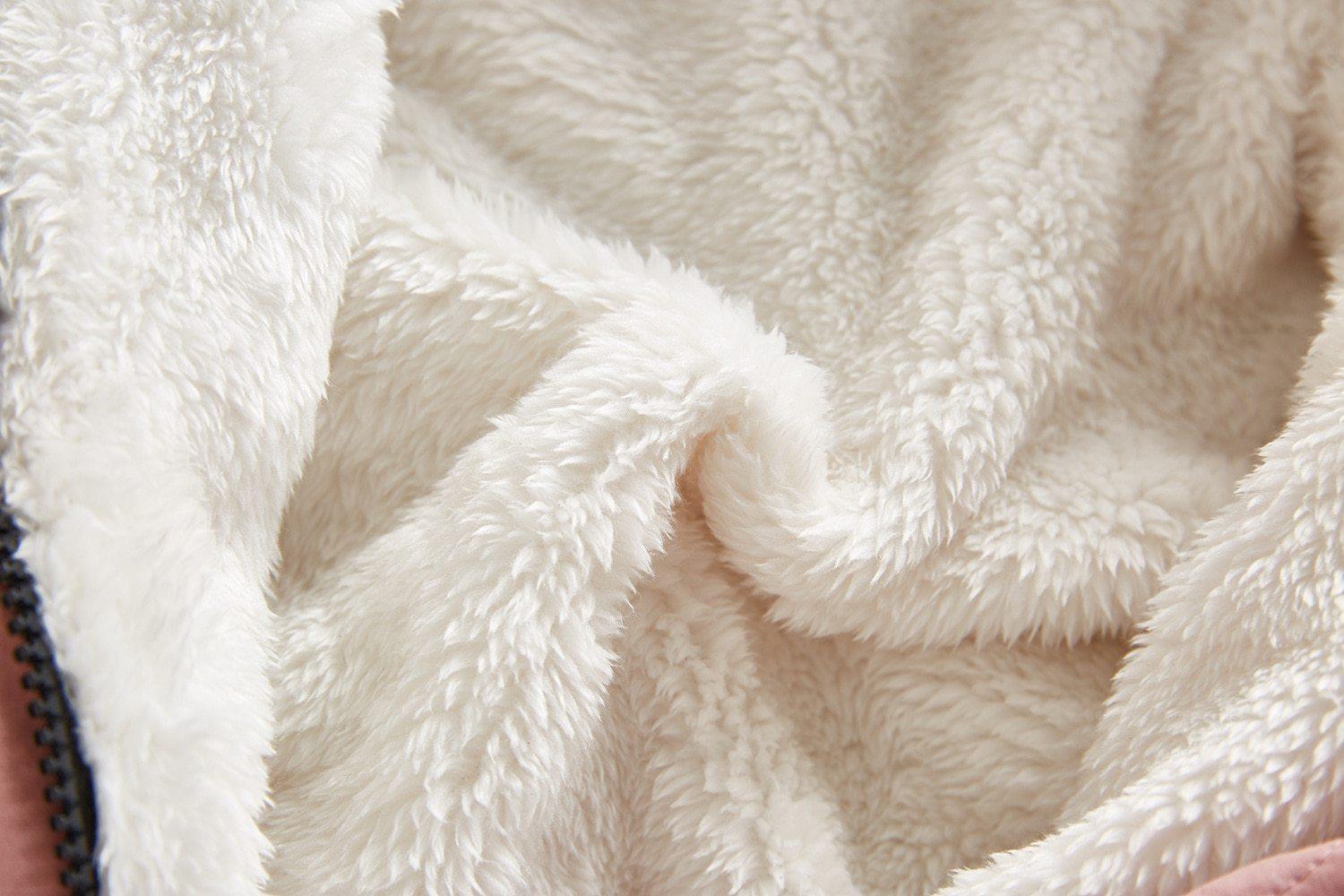 Combinaison-veste moderne et élégante en peluche épaisse de coton pour bébé garçon et fille