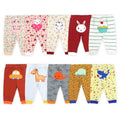 Pantalon bébé aléatoire 100 % coton avec imprimé dessin animé, vêtements de nouveau-né printemps automne, leggings pour tout-petits 0-24 mois pour bébés garçons et filles