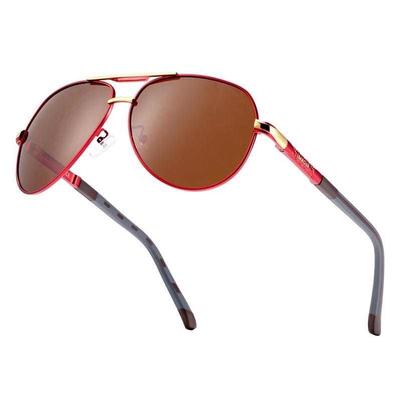 Lunettes de soleil rétro vintage élégantes de luxe pour hommes, de haute qualité, polarisées, de pilote aviateur, rétro classiques, avec protection UV400