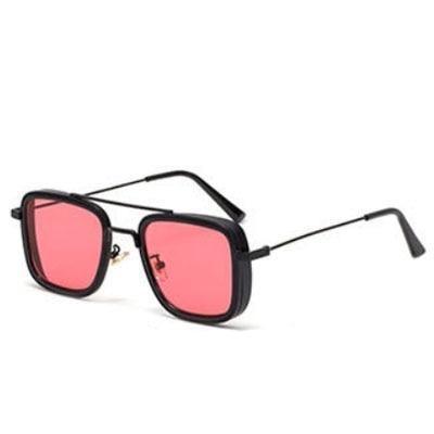 Lunettes de soleil tendance vintage Steampunk pour hommes, monture en métal de forme carrée, lunettes de soleil de marque élégantes et luxueuses au design rétro pour hommes