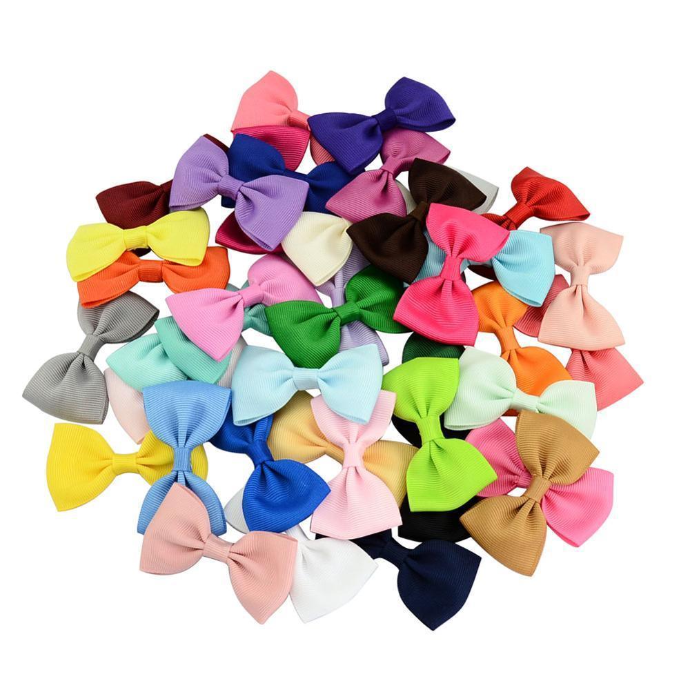 Mini barrettes nœud papillon colorées, petites pinces à cheveux à nœud en ruban, pinces à cheveux de sécurité pour bébé fille