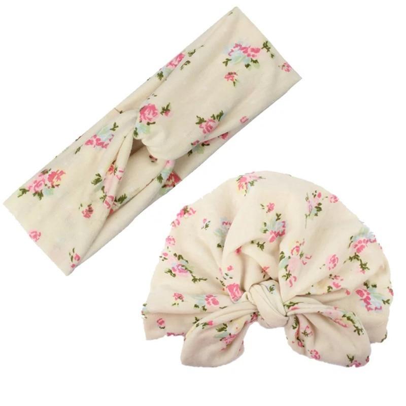 Turban Moderne Maman&Bébé Chapeau Mère Bébé Bandeaux Maman Fille Nœuds Bonnet Imprimé Solide Accessoires Cheveux Parent-Enfant