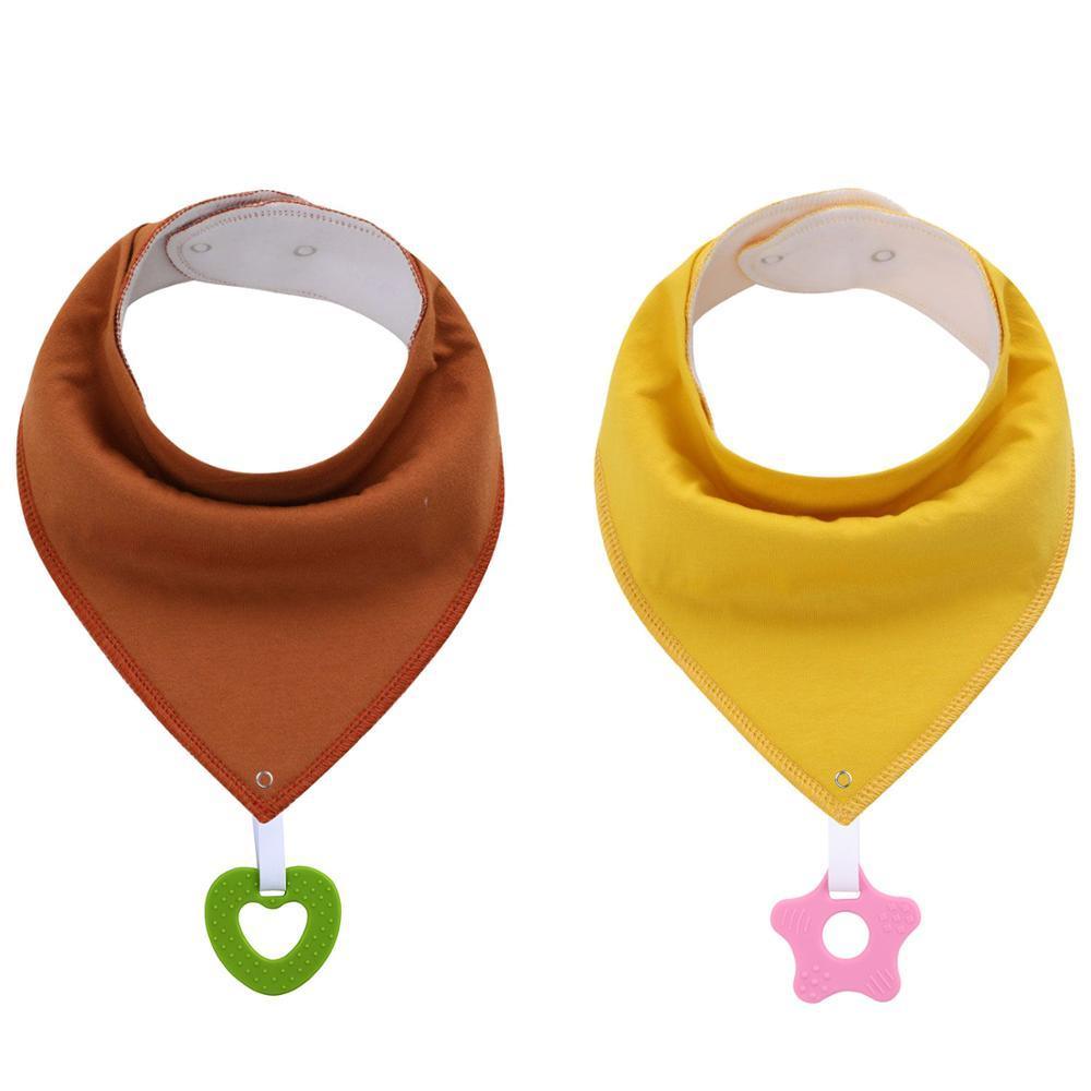 Bavoirs bandanas unisexes 100 % coton biologique super absorbants et doux pour bébé et jouets de dentition pour nouveau-né